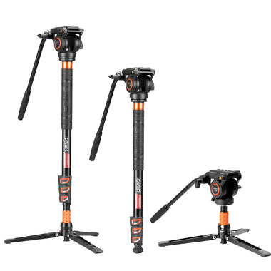 Cayer FP34DV Aluminum Video Monopod with H8 Fluid Head