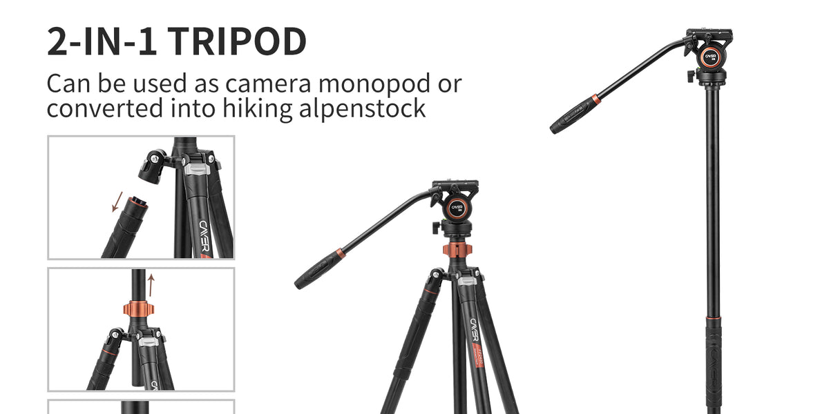 Cayer FP2450 Tripod with H6 Video Head