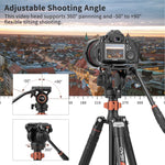 Cayer FP2450 Tripod with H6 Video Head