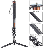 Fluid Head Monopod Cayer FP34 Monopod With Feet, 71 Inch Aluminum Telescopic Camera Monopod With Fluid Head And 3-Leg Tripod Base For DSLR Video Cameras Camcorders, Sup Cayer Cf34 Monopod Fluid Head Monopod Cayer FP34 Monopod With Feet, 71 Inch Aluminum Telescopic Camera Monopod With Fluid Head And 3-Leg Tripod Base For DSLR Video Cameras Camcorders, Sup Cayer Cf34 Monopod