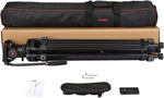 Cayer BF30L Camera Tripod with Hydraulic Head, 73" Heavy Duty Tripod