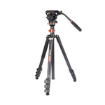 Cayer AF2451 Aluminum Tripod with H6 Fluid Head