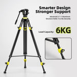 Cayer BV01 Compact Video Tripod with Fluid Head