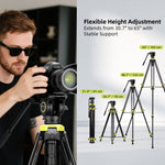 Cayer BV01 Compact Video Tripod with Fluid Head