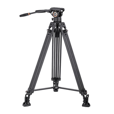 Cayer BV25LH Carbon Fiber Tripod Leg with K6 Fluid Drag Head