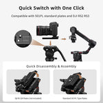 Cayer CF2451 Carbon Fiber Tripod with Fluid Head