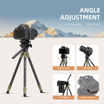 Cayer CH10L Carbon Fiber Tripod with S1 Mini Fluid Head