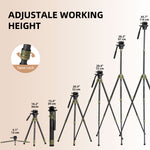 Cayer CH10L Carbon Fiber Tripod with S1 Mini Fluid Head