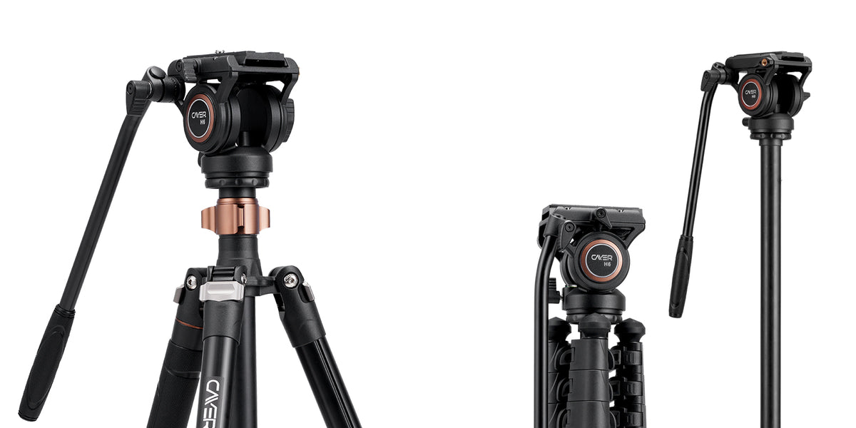 Cayer FP2450 Video Tripod with Fluid Head