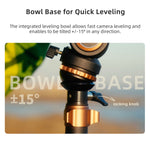 Cayer CF2451 Carbon Fiber Tripod with Fluid Head