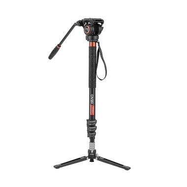 Cayer FP3DV4 Aluminum Video Monopod with H6 Fluid Head