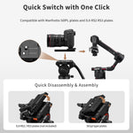 Cayer FP34DV Aluminum Video Monopod with H8 Fluid Head