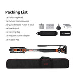 Cayer FP34DV Aluminum Video Monopod with H8 Fluid Head