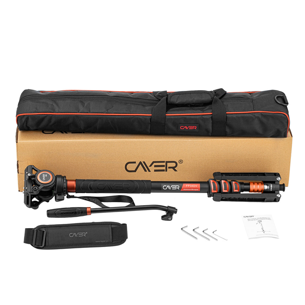 Monopiede Cayer Professionale Con Testa A Inclinazione - Per Fotocamere DSLR, Regolabile Fino A 71 Pollici - Foto 8