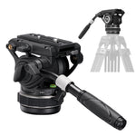 Cayer K10 Pro Video Fluid Head with Adjustable Pan Drag