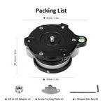 Cayer LQ1 Tripod Leveling Base Head